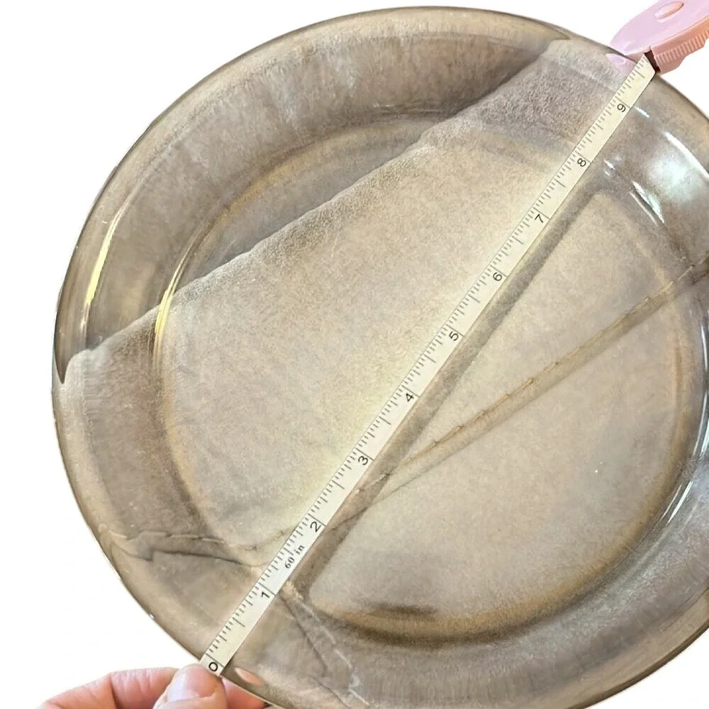 Set‎ of 2 PYREX Clear Glass Pie Plates Baking Dishes 9 Inch